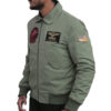 Top Gun Tom Cruise 2 Green Cotton Jacket