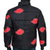 Naruto Akatsuki Black Puffer Jacket