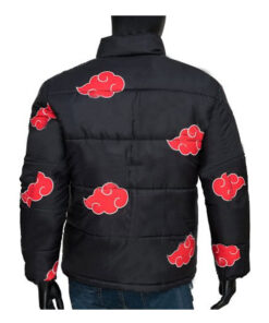 Naruto Akatsuki Black Puffer Jacket