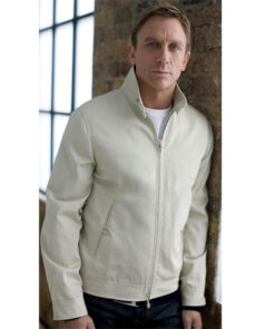 The Tom Ford Harrington Daniel Craig Cream Jacket