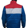 David Harbour Stranger Things S04 Puffer Blue Jacket