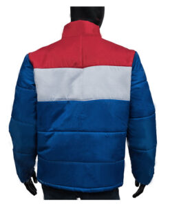 David Harbour Stranger Things S04 Puffer Blue Jacket