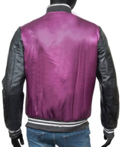 Purple Varsity Letterman Jacket