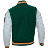 Stranger Things Green Letterman Varsity Bomber Jacket