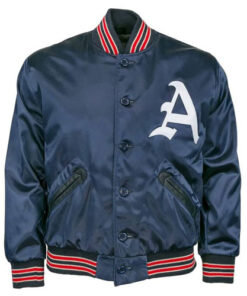 1960 Kansas City Athletics Navy Blue Satin Jacket