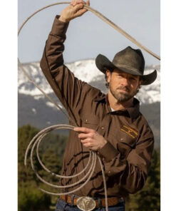 Yellowstone S05 Dutton Ranch Cotton Brown Shirt