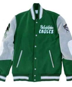 Princess Diana Philadelphia Varsity Bomber Wool Eagle Jacket
