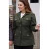 Erica Durance Unexpected Grace Cotton Green Jacket