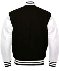 Letterman Black Wool & White Jacket