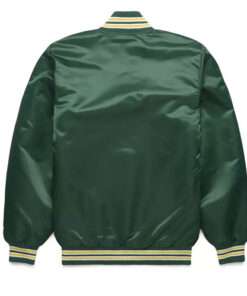 MLB Oakland Satin Bomber Varsity Jacket