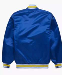 Mariners Royal Satin Varsity Jacket