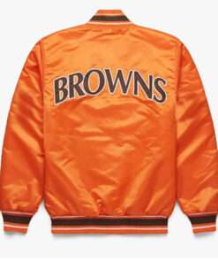 NFL Cleveland Bomber Satin Jacket