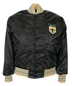 1968 New Orleans Saints Men's Satin Black Jacket