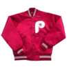 1980’s Philadelphia Phillies Varsity Men's Satin Red Jacket