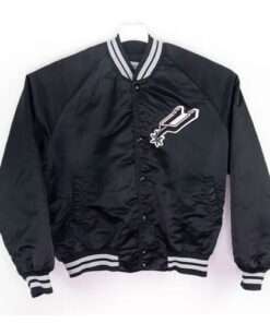 80’s San Antonio Spurs Men's Satin Bomber Jacket