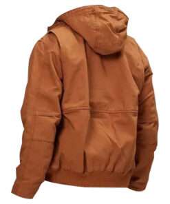 Men's Brown Hooded Jacket
