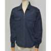 Men's Navy Blue Cotton Airforce Full Zip Jacket