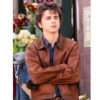 A Complete Unknown Timothee Chalamet Men's Brown Cotton Jacket