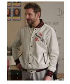 Abbott Elementary Bradley Cooper Men's White Cotton Jacket