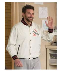 Bradley Cooper White Cotton Jacket