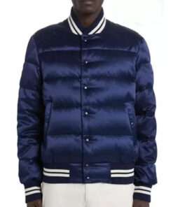 Chance the Rapper The Voice S25 Men's Blue Parachute Bomber Jacket