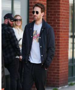 Chris Evans Black Cotton Jacket