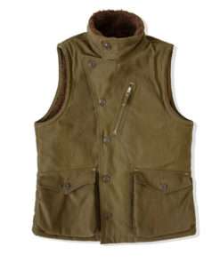 Red Tornado Winter Aviator's Waxed Sleeveless Motorcycle Jacket