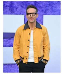 Ryan Reynolds IF Premier Men's Yellow Cotton Jacket