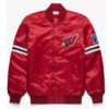 Arizona Cardinals Red Satin Varsity Letterman Jacket