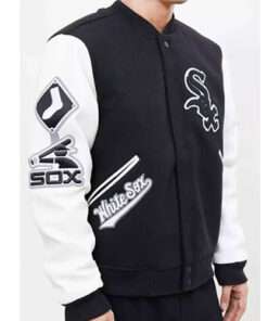 Chicago White Sox Black Wool White Jacket