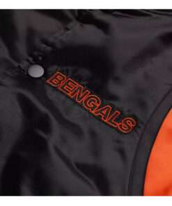 Classic NFL Cincinnati Bengals Satin Varsity Jacket Embroidery logos