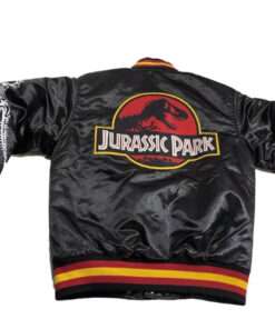 Jurassic Park Bomber Satin Varsity Jacket