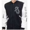 Letterman Chicago White Sox Black and White Varsity Jacket