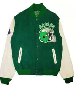 Men's Philadelphia Eagles 80s Green Bomber Jacket