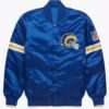 NFL Los Angeles Blue Satin Bomber Jacket