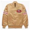 San Francisco 49ers Satin Vintage Bomber Varsity Jacket