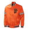 San Francisco Giants Orange Midfield MLB Satin Bomber Jacket