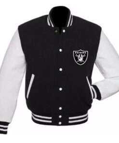 Letterman NFL Oakland Las Vegas Raiders Varsity Jacket